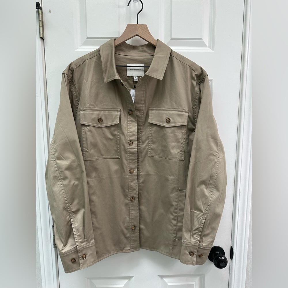 Banana Republic Men’s Khaki Overshirt Jacket